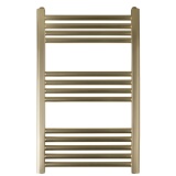 JTP Vos Brushed Brass 800mm x 500mm Heated Towel Radiator Cut Out